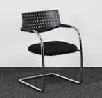 Vitra Visavis 1, Vergaderstoel Zwart / Chroom, Gebruikt, Ophalen of Verzenden, Zwart