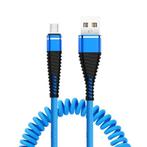 Gekrulde Oplaadkabel voor Micro-USB - 2A Spiraal Veer, Verzenden, Nieuw