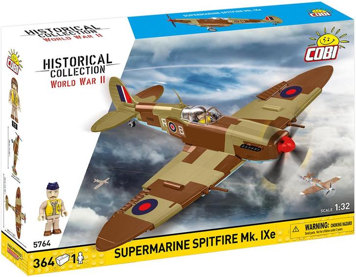 COBI 5764 Spitfire Supermarine Mk.IXe (Leger bouwsets), Kinderen en Baby's, Speelgoed | Bouwstenen, Nieuw, Verzenden