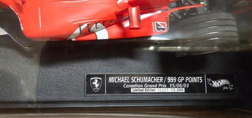 Hot Wheels 1:18 - Modelauto (2) - Ferrari F2003-GA 999 punti, Hobby en Vrije tijd, Modelauto's | 1:5 tot 1:12