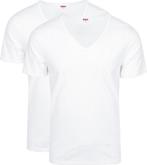 Levis T-Shirt V-Hals Wit 2-Pack maat XXL Heren, Levi's, Verzenden, Wit, Nieuw