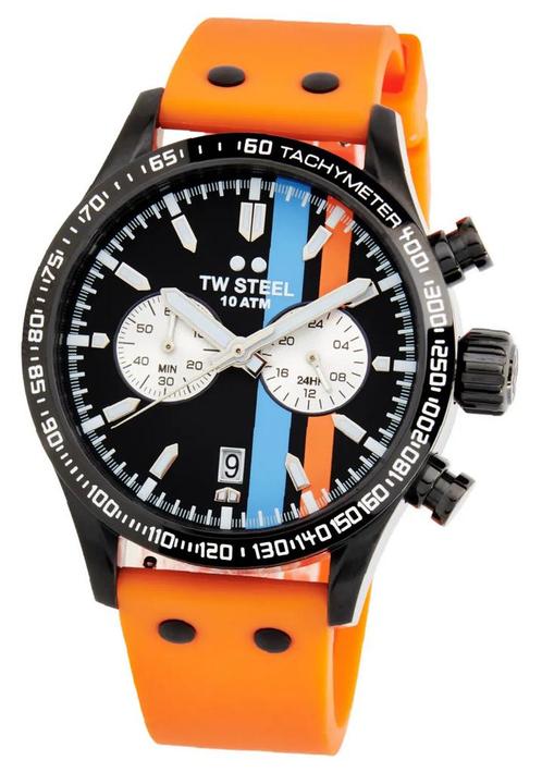 TW Steel VS124 Volante  chronograaf horloge 45 mm, Sieraden, Tassen en Uiterlijk, Horloges | Heren, Kunststof, Nieuw, Staal, Overige merken