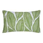 Lilou Kussen bladeren groen 30x50cm, Verzenden, Nieuw