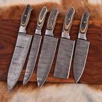 Keukenmes - Chefs knife - Gevouwen staal, Pakka hout -
