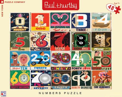 Numbers - NYPC Puzzel 1000 Stukjes, Hobby en Vrije tijd, Denksport en Puzzels, Verzenden