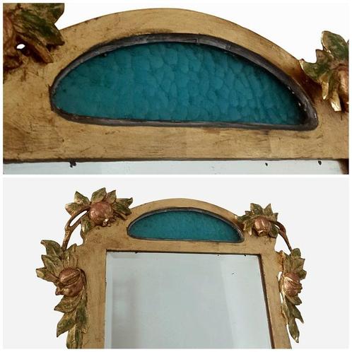 Wandspiegel - Hout - 1920 Ca, Antiek en Kunst, Kunst | Designobjecten