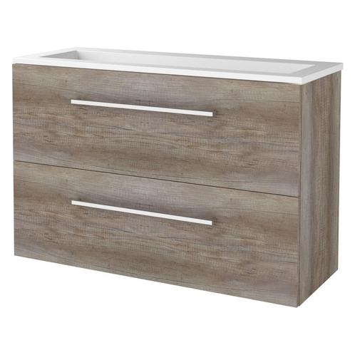 Badmeubelset Aquasplash Salt 100x39cm Met Grepen, Doe-het-zelf en Verbouw, Sanitair, Ophalen of Verzenden