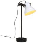 vidaXL Bureaulamp 25 W E27 15x15x55 cm wit, Verzenden, Nieuw