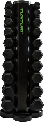 Tunturi Platinum Hex Rubber Dumbbell, 1 - 10 kg set, Ophalen, Nieuw, Benen