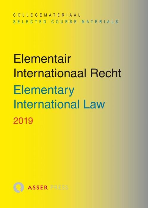 Elementair Internationaal Recht 2019 9789067043588, Boeken, Taal | Engels, Zo goed als nieuw, Verzenden