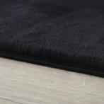 Rond Hoogpolig Vloerkleed | Pouffy | Zwart | 200x200 cm, Huis en Inrichting, Stoffering | Tapijten en Kleden, Verzenden, Nieuw