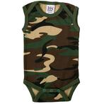 Romper Baby camouflage groen/woodland zonder mouw-56 NIEUW, Kinderen en Baby's, Babykleding | Maat 56, Nieuw, Ophalen of Verzenden