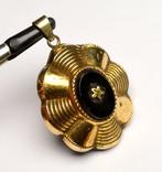 Zonder minimumprijs - Hanger 15 kt. goud gevuld, zilver Onyx