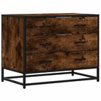 Retro Ladekast 70cm | Gerookt Eiken | Laatste Stuk!, Ophalen of Verzenden, Nieuw, Industrieel