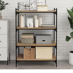vidaXL Boekenplank Bord 4 pcs Bruin 100 x 40 x 1.5cm Bewerkt, Verzenden, Nieuw, Overige houtsoorten, Minder dan 50 cm