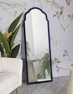 TANGER BLAUWE WANDSPIEGEL CM 55X2X150 ( BINNENSPIEGEL, Huis en Inrichting, Woonaccessoires | Spiegels, Ophalen of Verzenden, Nieuw