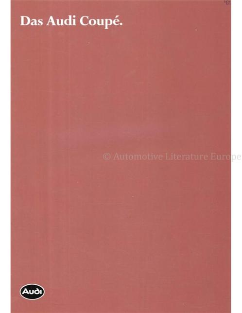 1981 AUDI COUPE BROCHURE DUITS, Boeken, Auto's | Folders en Tijdschriften, Audi