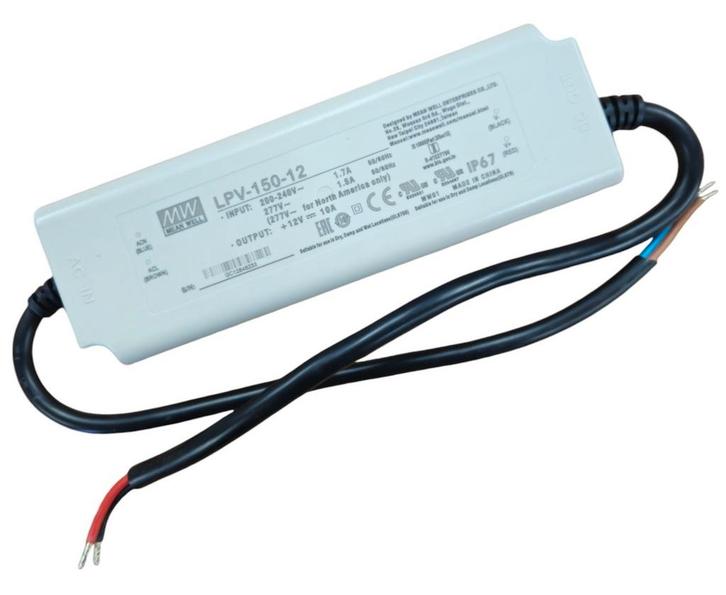 Mean Well LED Driver 230V-12Vdc 150W 10A IP67, Huis en Inrichting, Lampen | Overige, Nieuw, Ophalen of Verzenden