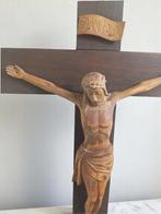 Vintage Crucifix - Hout - 1950-1960 - Houten kruisbeeld, Antiek en Kunst