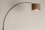 Rietveld Vloerlampen - Zwart, Taupe, Roodkoper - Stof, Metaa, Verzenden, Nieuw