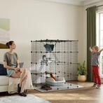 Kattenkooi Voor Binnen 4-verdiepingen DIY-Kattenverblijf Met, Dieren en Toebehoren, Knaagdieren en Konijnen | Hokken en Kooien