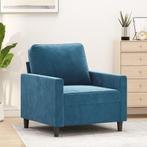 vidaXL Fauteuil 60 cm fluweel blauw, Eenpersoons, Verzenden, Nieuw, Minder dan 150 cm