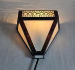 Wandlamp - Tiffany-stijl wandlamp - Messing, Glas