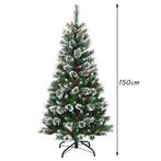 2dekans | Coast Kunstkerstboom met Nepsneeuw - 150 cm - PVC, Ophalen of Verzenden, Zo goed als nieuw