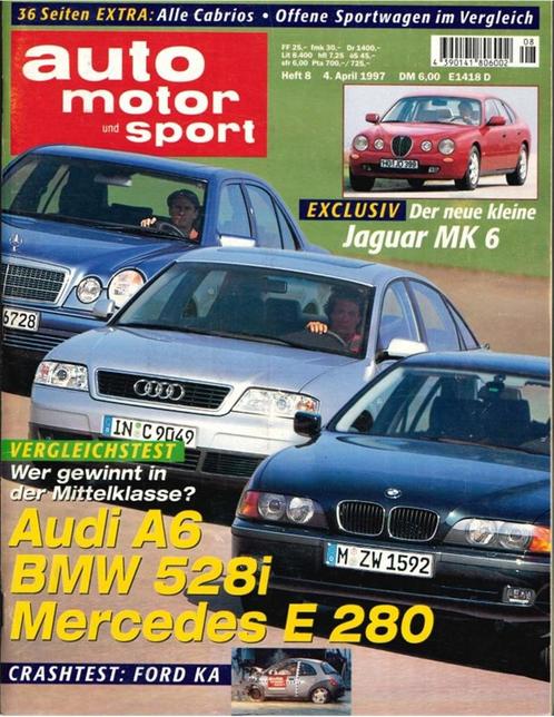 1997 AUTO MOTOR UND SPORT 08 DUITS, Boeken, Auto's | Folders en Tijdschriften