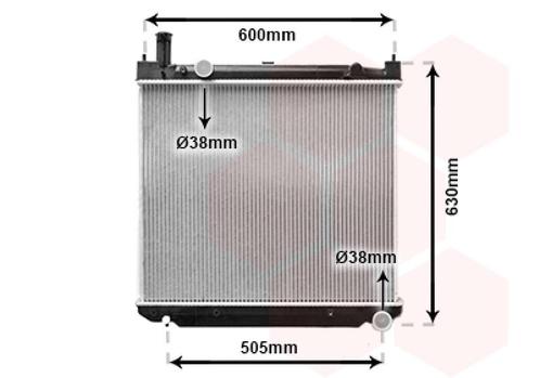 RADIATOR VOOR TOYOTA HIACE 1996-2006 1640030110, Auto-onderdelen, Airco en Verwarming, Nieuw, Ophalen of Verzenden
