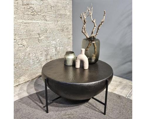 Valerie Ronde Salontafel - Zilver, Huis en Inrichting, Tafels | Salontafels, Nieuw, Ophalen of Verzenden