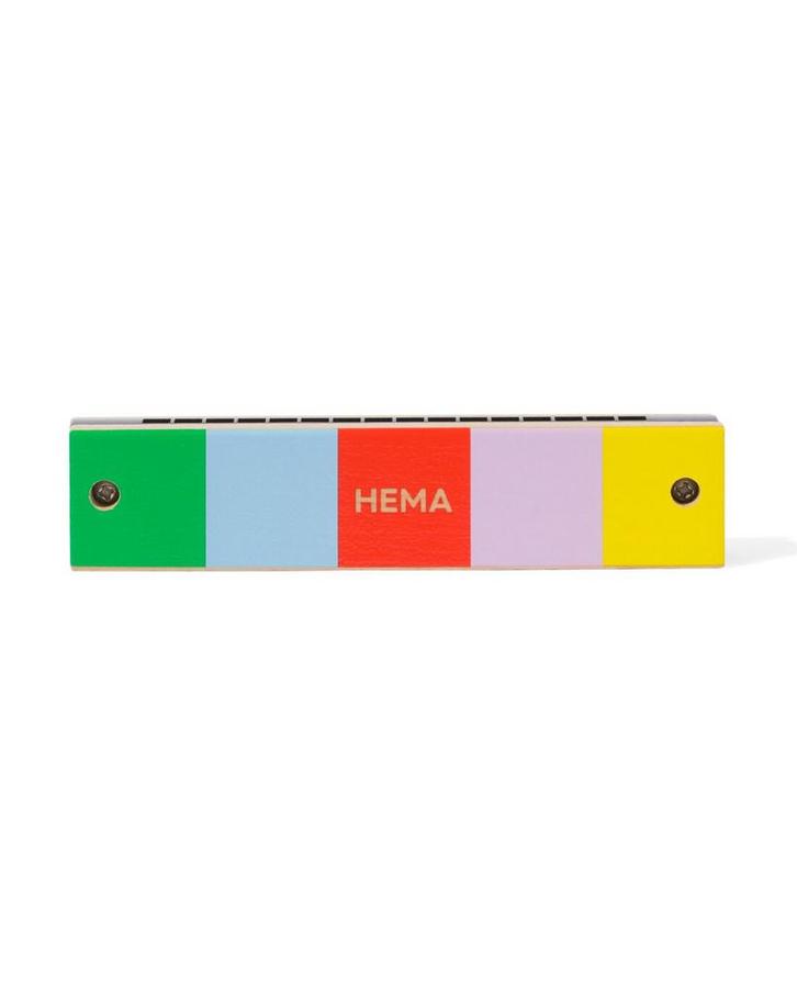 HEMA Mondharmonica hout 3x13x2.4, Kinderen en Baby's, Speelgoed | Houten speelgoed, Nieuw, Verzenden