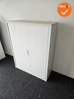 Witte roldeurkasten,schuurkasten,kantoorkast ( 153cm hoog ), Werkplek, Ophalen of Verzenden, Gebruikt, Kast