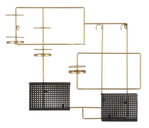 WAND FLESSENHOUDER MODE CM 77X11,5X65,5, Huis en Inrichting, Woonaccessoires | Wijnrekken, Ophalen of Verzenden