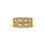 Gouden ring met diamant 18 karaat, Sieraden, Tassen en Uiterlijk, Ringen, Verzenden, Zo goed als nieuw, Wit, Goud