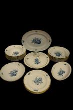 Meissen - Waiter (22) - Blauwe bloem met insecten Rare -, Antiek en Kunst