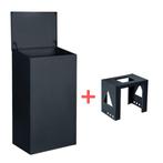 Achteruitname Pakketbrievenbus met statief - PakketPanda, Tuin en Terras, Verzenden, Nieuw, Rvs