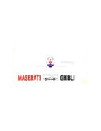 1969 MASERATI GHIBLI BROCHURE, Nieuw, Author