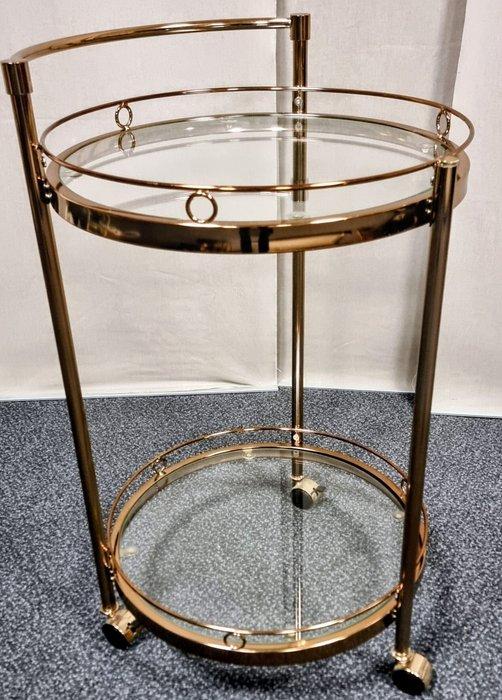 Serveerwagen - Messing - Zeer stijlvol en elegant, Antiek en Kunst, Kunst | Designobjecten
