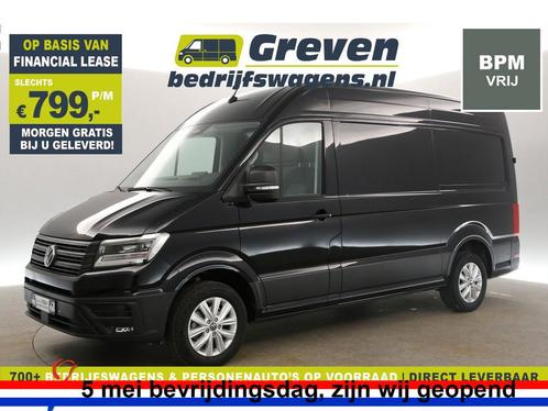 Volkswagen Crafter 2.0 TDI AUT HIGHLINE EXCLUSIVE L3€799pm, Auto's, Bestelauto's, Automaat, Diesel, Zwart, Volkswagen, Verzenden