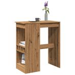 vidaXL Bartafel met rekken 90x47,5x103,5 cm hout artisanaal, Verzenden, Nieuw