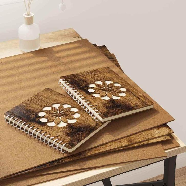 vidaXL Decorpanelen 50 pcs Gerookt eiken 40 x 60 x 0.27 cm, Hobby en Vrije tijd, Knutselen, Nieuw, Verzenden