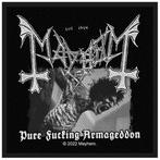 Mayhem - Pure Fucking Armageddon - patch, Ophalen of Verzenden, Nieuw, Kleding