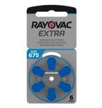 Rayovac Hoorapparaat batterij 675AU blauw (6 stuks), Diversen, Nieuw, Ophalen of Verzenden