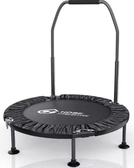 Mini Fitness Rebounder met Handvat: Indoor/Outdoor Workout, Kinderen en Baby's, Speelgoed | Buiten | Trampolines, Nieuw, Verzenden