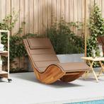 vidaXL Ligbed schommelend met kussen massief acaciahout, Tuin en Terras, Verzenden, Nieuw