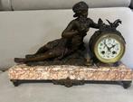 Figurale pendule - After O. Ruffony - Antiek Marmer,, Antiek en Kunst
