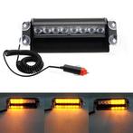 ORANJE Dashboard flitser - 8 LED - zuignap bevestiging, Auto-onderdelen, Nieuw, Ophalen of Verzenden