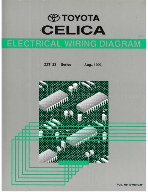 1999 TOYOTA CELICA ELECTRISCH SCHEMA WERKPLAATSHANDBOEK, Auto diversen, Handleidingen en Instructieboekjes