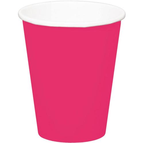 Fuchsia Bekers Karton 350ml 8st, Hobby en Vrije tijd, Feestartikelen, Nieuw, Verzenden